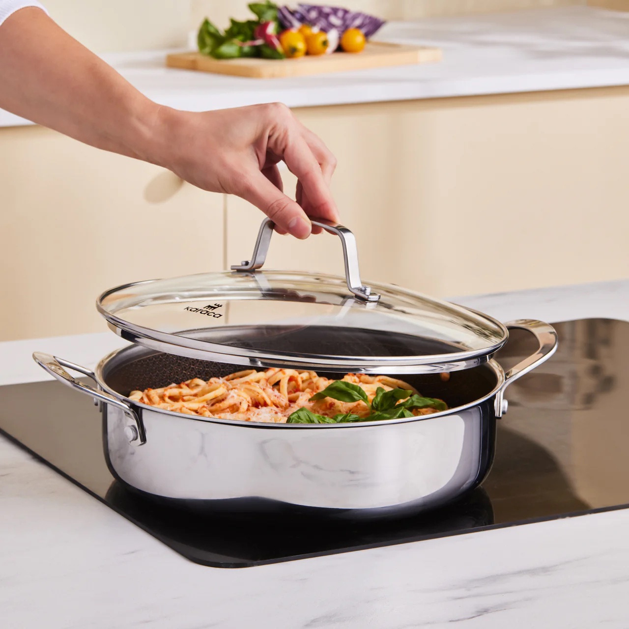 Batterie de cuisine Karaca Ceramica Steel 3Ply en Acier Inoxydable – Image 3