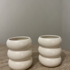 Verre Wave en grès céramique, 2 pcs