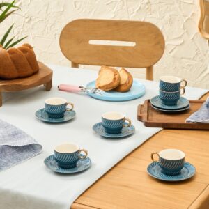 Set à café Olympian bleu  , 6 personnes