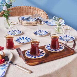 Set à thé Karaca Bursa , 6 pers / 12 pcs