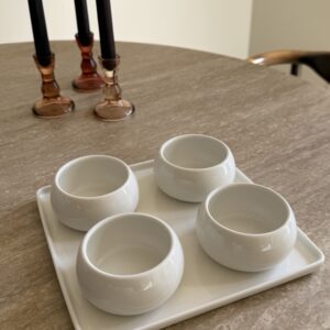 Set de bols en porcelaine Moon, 4 pcs