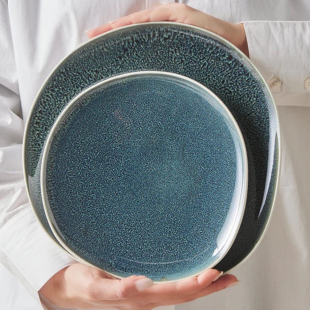 Karaca Earth Collection New Galactic Oscar Reactive Glaze 55-pièces Service de table pour 12 personnes, Multi – Image 5