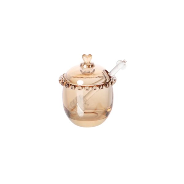Pot à miel en verre Karaca Glory Amber  9 cm