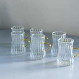 Verre Sari avec poignée , 6 pcs
