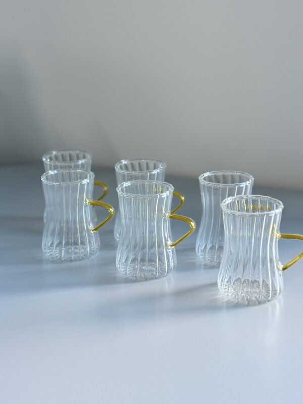 Verre Sari avec poignée , 6 pcs
