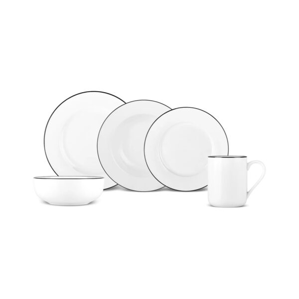 Service Lola Blanc & Noir, 6 pers - 30 pcs – Image 3