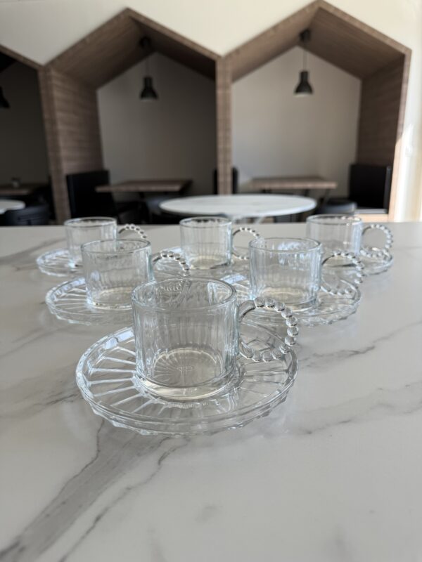 Set à café/thé Ringo Line Transparent 200 ml, 6 pers – Image 2