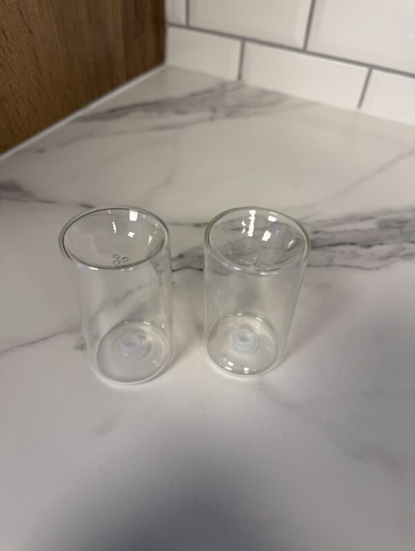 Salière & poivrier en verre Mila , 2 pcs