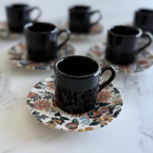 Set à café Espresso Çiçek , 6 pers