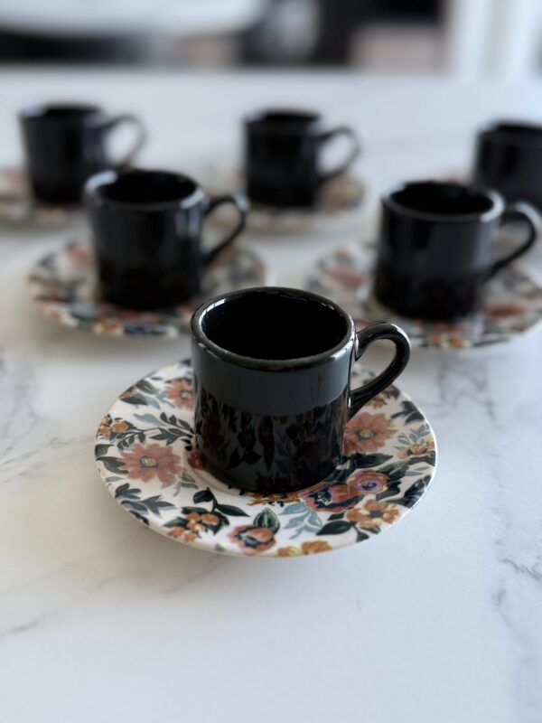 Set à café Espresso Çiçek , 6 pers