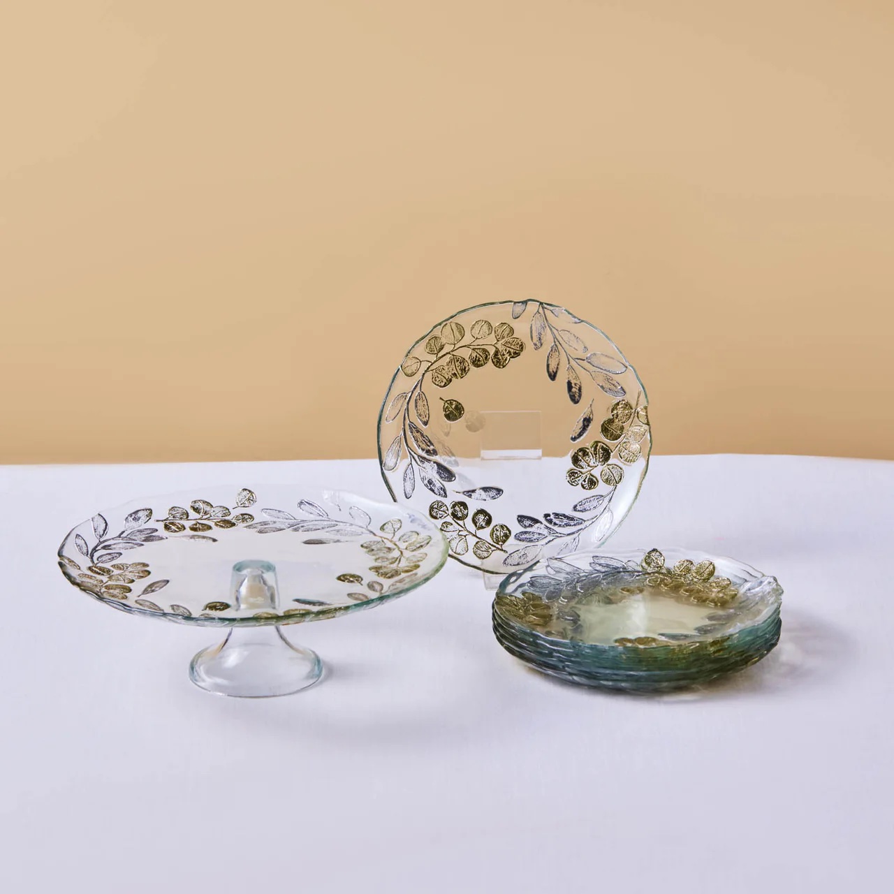 Service à dessert Eucalyptus, 6 pers- 7 pcs – Image 3