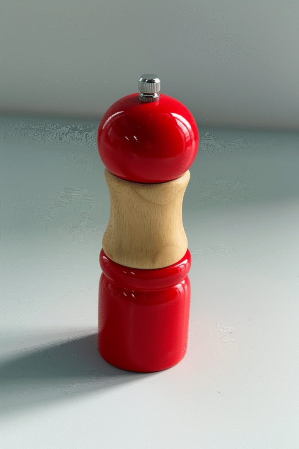 Salière/Poivrier Perotti Shefi rouge, 1 pcs