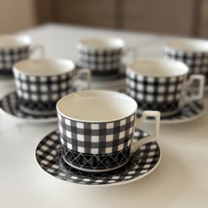 Set à café / thé Émilie, 6 pers