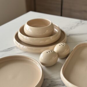 Service Moon Cream, 6 pers- 27 pcs