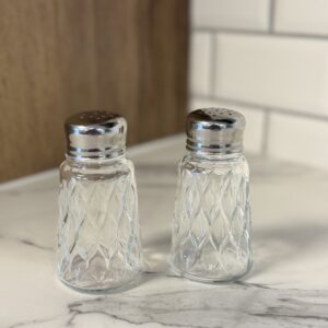 Salière & poivrier en verre Leafy Paşabahce, 2 pcs