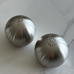 Salière & poivrier Aura, en acier inoxydable, 2 pcs