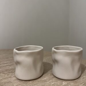 Verre Glace en grès céramique , 2 pcs