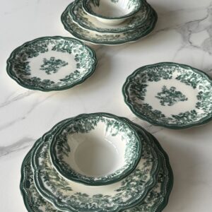 Service Vintage Vert , 6 pers-24 pcs